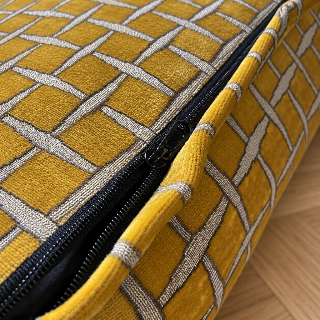 Fermeture zippée cachée du coussin pour chien SOHO