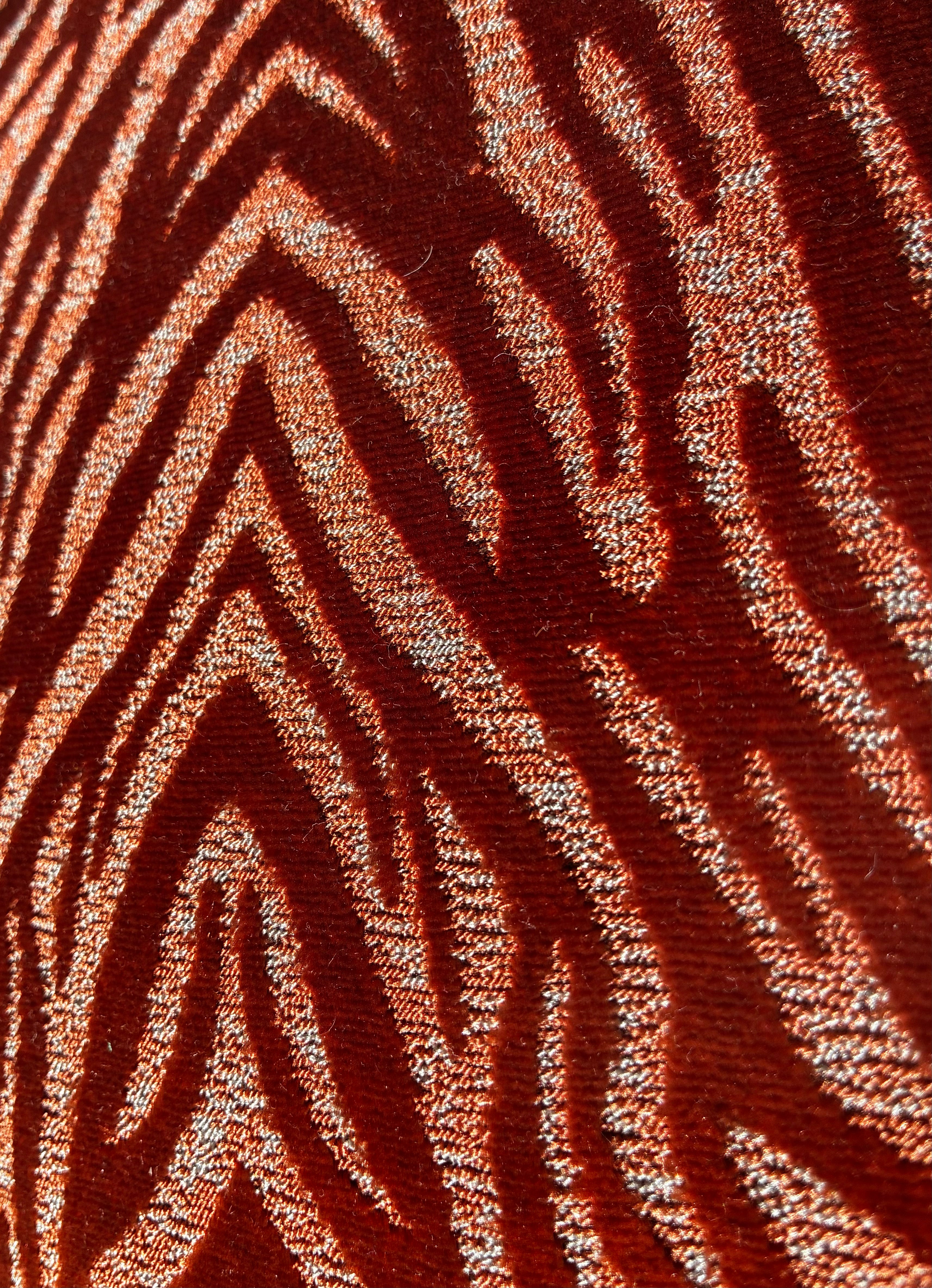 Texture du tissu jacquard du coussin pour chien RED HOOK